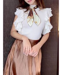 RESEXXY | スカーフ付フリルニット(ニット/セーター)