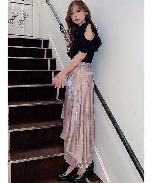 RESEXXY（リゼクシー）の「スカーフ付フリルニット（ニット/セーター・レディース・ホワイト/ブラック/ベージュ/ミント・FREE）」の14枚目の写真