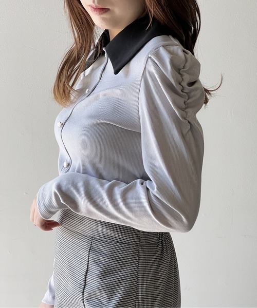 one way（ワンウェイ）の「襟つきトップス（Tシャツ/カットソー