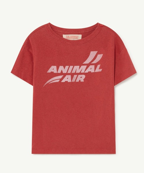 The animals observatory（ジ・アニマルズ・オブザーバトリー）の「The animals observatory / フロント プリント ルースターTシャツ（Tシャツ/カットソー・キッズ・ホワイト/ライトブルー/ベージュ/ネイビー/レッド/オレンジ・4Y/6Y/8Y/10Y/12Y/3Y/2Y）」の5枚目の写真