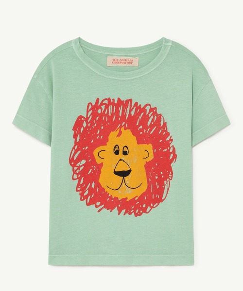 The animals observatory（ジ・アニマルズ・オブザーバトリー）の「The animals observatory / フロント プリント ルースターTシャツ（Tシャツ/カットソー・キッズ・ホワイト/ライトブルー/ベージュ/ネイビー/レッド/オレンジ・4Y/6Y/8Y/10Y/12Y/3Y/2Y）」の3枚目の写真