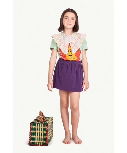 The animals observatory（ジ・アニマルズ・オブザーバトリー）の「The animals observatory / フロント プリント ルースターTシャツ（Tシャツ/カットソー・キッズ・ホワイト/ライトブルー/ベージュ/ネイビー/レッド/オレンジ・4Y/6Y/8Y/10Y/12Y/3Y/2Y）」の9枚目の写真