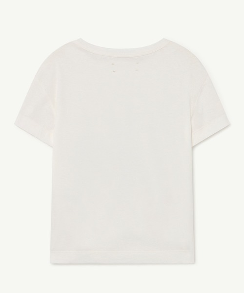 The animals observatory（ジ・アニマルズ・オブザーバトリー）の「The animals observatory / フロント プリント ルースターTシャツ（Tシャツ/カットソー・キッズ・ホワイト/ライトブルー/ベージュ/ネイビー/レッド/オレンジ・4Y/6Y/8Y/10Y/12Y/3Y/2Y）」の14枚目の写真