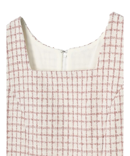 DURAS(デュラス)の「ツイードワンピース(ワンピース・レディース・ホワイト/ピンク・SMALL/MEDIUM)」の10枚目の写真