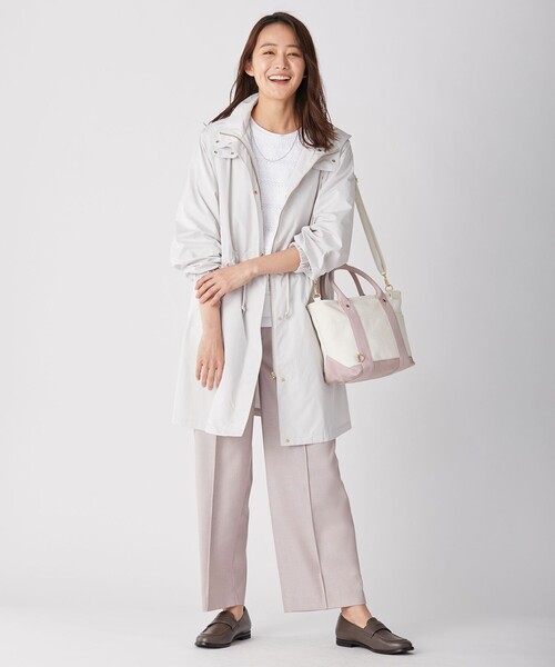 J.PRESS(ジェイプレス)の「【洗える】コットンテープレーシー ニット(ニット/セーター・レディース・ホワイト系/ベージュ系/サックスブルー系/オレンジ系・MEDIUM/LARGE)」の8枚目の写真