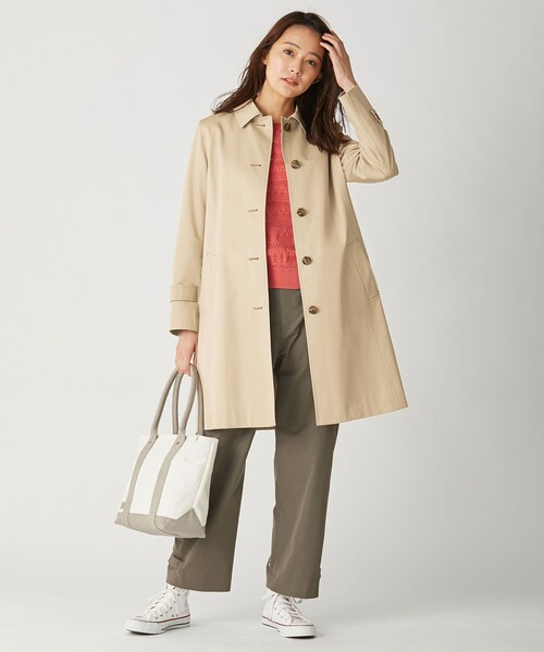 J.PRESS(ジェイプレス)の「【洗える】コットンテープレーシー ニット(ニット/セーター・レディース・ホワイト系/ベージュ系/サックスブルー系/オレンジ系・MEDIUM/LARGE)」の10枚目の写真