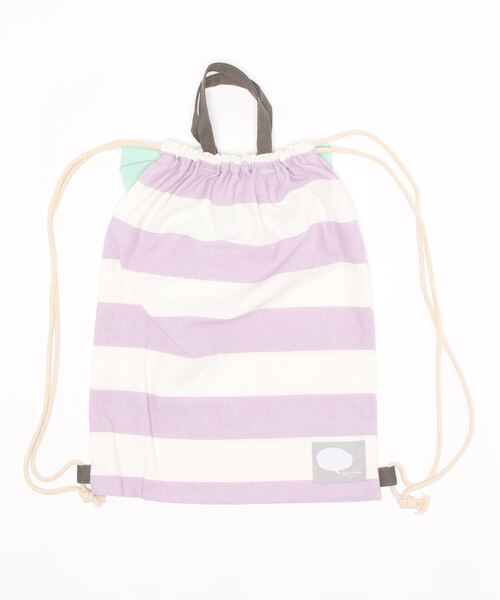 and it_（アンドイット）の「ガールズリボン付ナップサック（バックパック/リュック・キッズ・ベージュ/ピンク/ミント/ラベンダー・FREE）」の5枚目の写真
