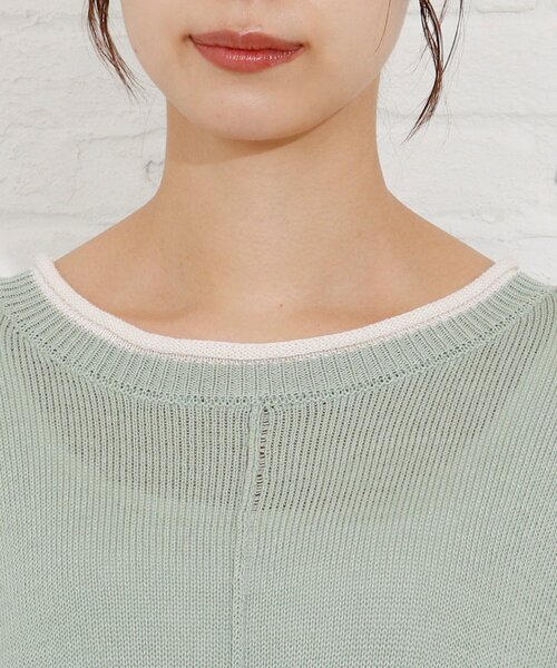 SHOO・LA・RUE(シューラルー)の「◆配色ロールアップニット+タンクトップ(その他トップス・レディース・ベージュ系その他2/ブラック系4/アイボリー系4/ライトグリーン系/ブルー系4/ピンク系9・00)」の11枚目の写真