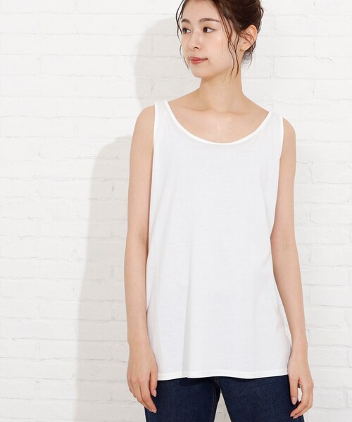 SHOO・LA・RUE(シューラルー)の「◆配色ロールアップニット+タンクトップ(その他トップス・レディース・ベージュ系その他2/ブラック系4/アイボリー系4/ライトグリーン系/ブルー系4/ピンク系9・00)」の13枚目の写真