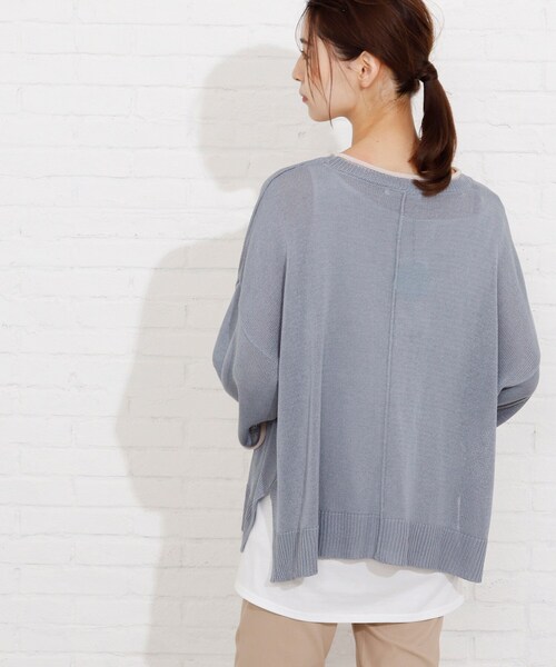 SHOO・LA・RUE(シューラルー)の「◆配色ロールアップニット+タンクトップ(その他トップス・レディース・ベージュ系その他2/ブラック系4/アイボリー系4/ライトグリーン系/ブルー系4/ピンク系9・00)」の17枚目の写真