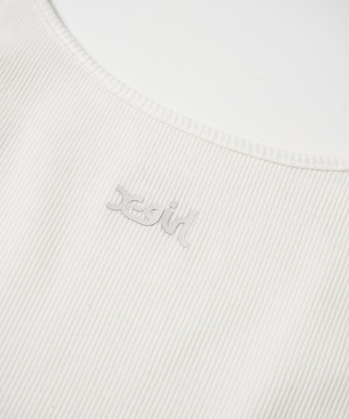 X-girl(エックスガール)の「MILLS LOGO CAMISOLE(キャミソール・レディース・ホワイト/ブラック/パープル/ライトグリーン・S/M)」の16枚目の写真