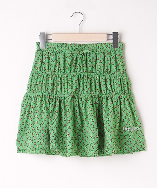 by LOVEiT（バイラビット）の「花柄ティアードスカート（スカート・キッズ・グリーン/イエロー/レッド・120cm/130cm/140cm/150cm/160cm）」の2枚目の写真