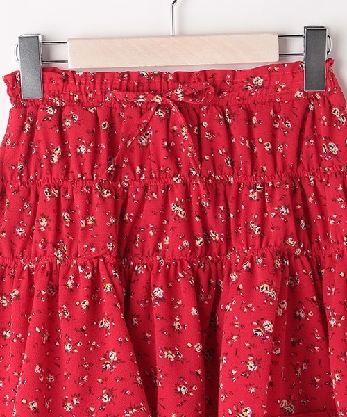 by LOVEiT（バイラビット）の「花柄ティアードスカート（スカート・キッズ・グリーン/イエロー/レッド・120cm/130cm/140cm/150cm/160cm）」の8枚目の写真