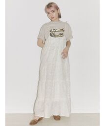 merry jenny | tulipジャガードティアードキャミワンピース(ワンピース)