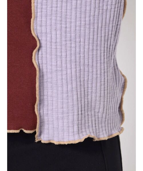 jouetie(ジュエティ)の「チェッカーメロートップス【セットアップ対応】(Tシャツ/カットソー・レディース・ブラック/レッド/ボルドー/グリーン・MEDIUM)」の21枚目の写真