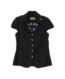 HYSTERIC GLAMOUR | GIRL WASTED刺繍 コンパクトボウリングシャツ(シャツ/ブラウス)