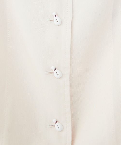 HYSTERIC GLAMOUR（ヒステリックグラマー）の「GIRL WASTED刺繍 コンパクトボウリングシャツ（シャツ/ブラウス・レディース・ホワイト/ブラック/ブルー・SMALL/MEDIUM）」の5枚目の写真