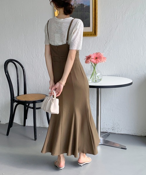 セール】ウエストマークマーメードキャミワンピース（ワンピース