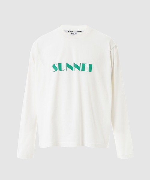 SUNNEI(スンネイ)の「BIG LOGO CLASSIC LONGSLEEVE(Tシャツ/カットソー・メンズ・ホワイト/ブルー/ライトグリーン/レッド系その他・M/L/XL)」の2枚目の写真