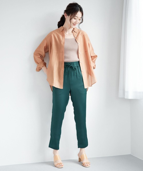 LEPSIM（レプシィム）の「【たよれるKNITシリーズ】14ゲージマルチキノウニットタンク　254673（タンクトップ・レディース・ブラック/ベージュ/グリーン/キナリ・FREE）」の10枚目の写真