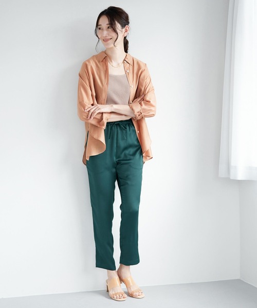 LEPSIM（レプシィム）の「【たよれるKNITシリーズ】14ゲージマルチキノウニットタンク　254673（タンクトップ・レディース・ブラック/ベージュ/グリーン/キナリ・FREE）」の11枚目の写真