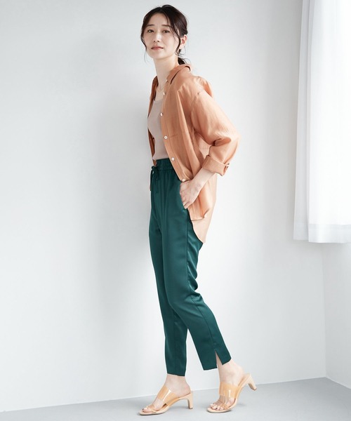 LEPSIM（レプシィム）の「【たよれるKNITシリーズ】14ゲージマルチキノウニットタンク　254673（タンクトップ・レディース・ブラック/ベージュ/グリーン/キナリ・FREE）」の12枚目の写真