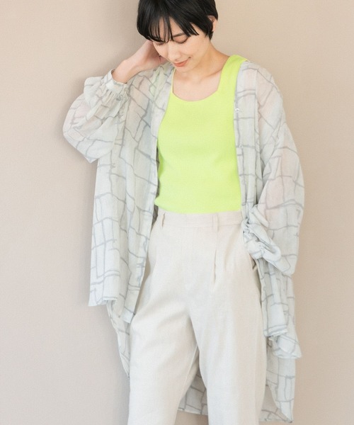 LEPSIM（レプシィム）の「【たよれるKNITシリーズ】14ゲージマルチキノウニットタンク　254673（タンクトップ・レディース・ブラック/ベージュ/グリーン/キナリ・FREE）」の14枚目の写真