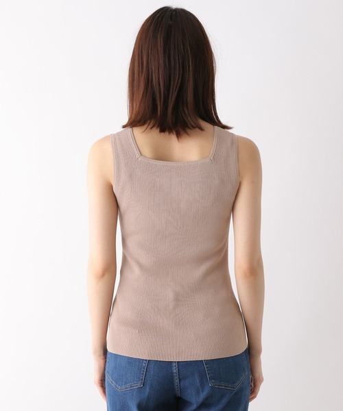LEPSIM（レプシィム）の「【たよれるKNITシリーズ】14ゲージマルチキノウニットタンク　254673（タンクトップ・レディース・ブラック/ベージュ/グリーン/キナリ・FREE）」の19枚目の写真
