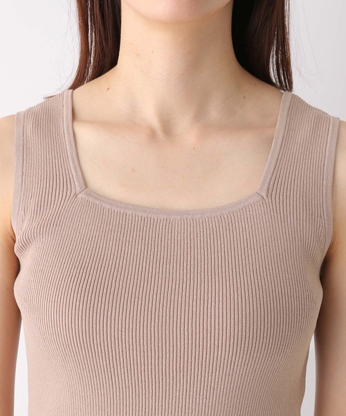 LEPSIM（レプシィム）の「【たよれるKNITシリーズ】14ゲージマルチキノウニットタンク　254673（タンクトップ・レディース・ブラック/ベージュ/グリーン/キナリ・FREE）」の20枚目の写真