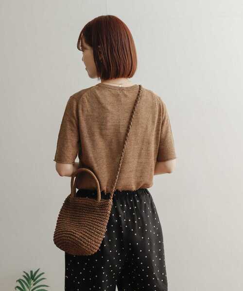 URBAN RESEARCH DOORSリネンクルーネックプルオーバー URBAN RESEARCH DOORS（アーバンリサーチドアーズ）の「リネン