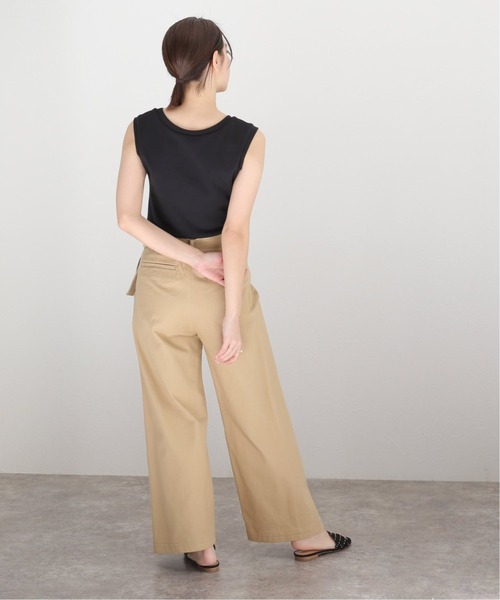 Noble(ノーブル)の「《追加2》スビンコットンスムースUネックTシャツ(Tシャツ/カットソー・レディース・ブラック/ブラウン/グレー・FREE)」の14枚目の写真