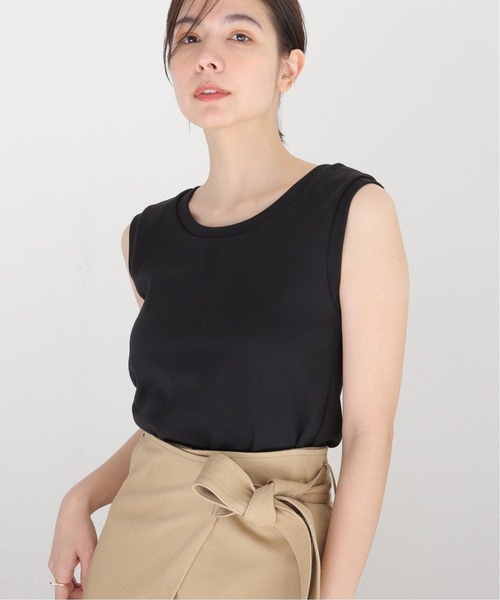 Noble(ノーブル)の「《追加2》スビンコットンスムースUネックTシャツ(Tシャツ/カットソー・レディース・ブラック/ブラウン/グレー・FREE)」の15枚目の写真