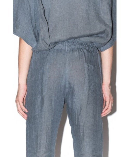 Badhiya(バディ―ヤ)の「FLARE TROUSER-linen-(その他パンツ・メンズ・ブラック/グリーン・1/2)」の6枚目の写真