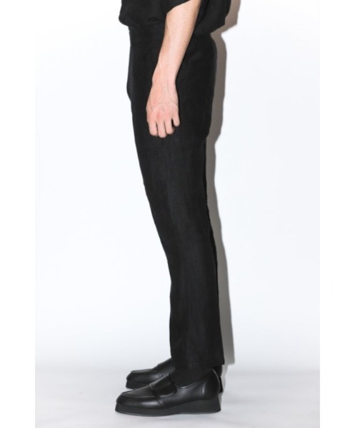 Badhiya(バディ―ヤ)の「FLARE TROUSER-linen-(その他パンツ・メンズ・ブラック/グリーン・1/2)」の9枚目の写真