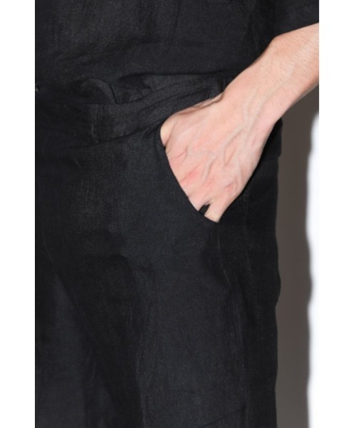 Badhiya(バディ―ヤ)の「FLARE TROUSER-linen-(その他パンツ・メンズ・ブラック/グリーン・1/2)」の12枚目の写真
