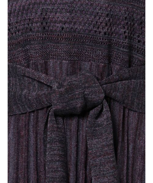 LAGUNAMOON（ラグナムーン）の「ウエストマークメッシュニットワンピース（ワンピース・レディース・パープル/ライトグリーン/アイボリー・SMALL/MEDIUM）」の13枚目の写真