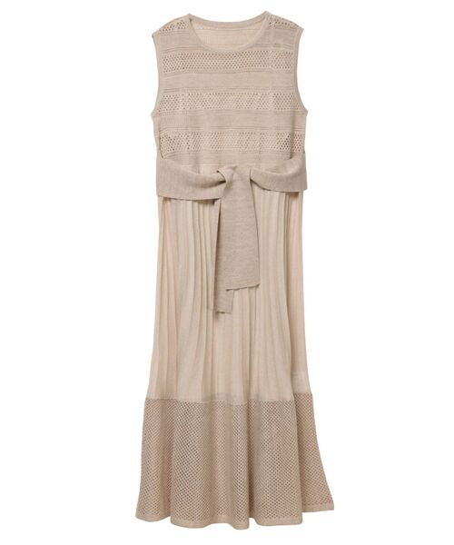 LAGUNAMOON（ラグナムーン）の「ウエストマークメッシュニットワンピース（ワンピース・レディース・パープル/ライトグリーン/アイボリー・SMALL/MEDIUM）」の17枚目の写真