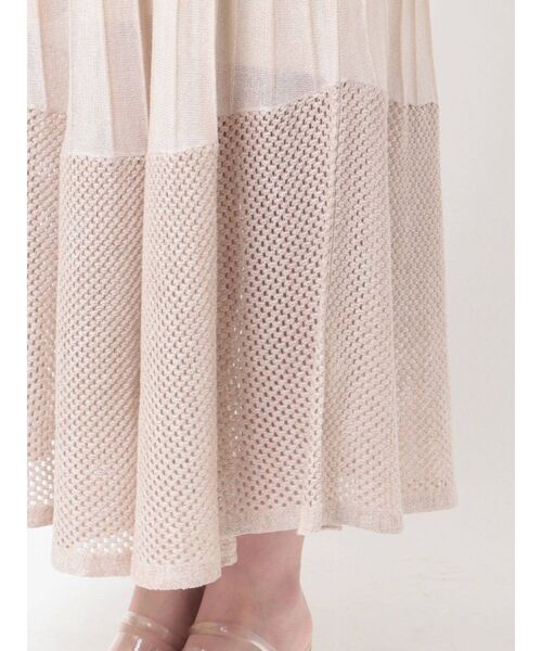 LAGUNAMOON（ラグナムーン）の「ウエストマークメッシュニットワンピース（ワンピース・レディース・パープル/ライトグリーン/アイボリー・SMALL/MEDIUM）」の21枚目の写真