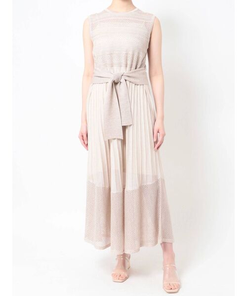 LAGUNAMOON（ラグナムーン）の「ウエストマークメッシュニットワンピース（ワンピース・レディース・パープル/ライトグリーン/アイボリー・SMALL/MEDIUM）」の22枚目の写真