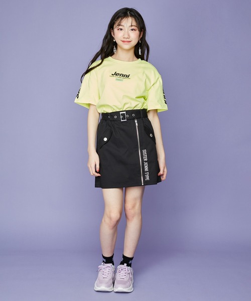 SISTER JENNI（SISTER JENNI）の「ベルト付き台形ＺＩＰスカパン（その他パンツ・キッズ・オフホワイト/ブラック/カーキ・130cm/140cm/150cm/160cm）」の8枚目の写真