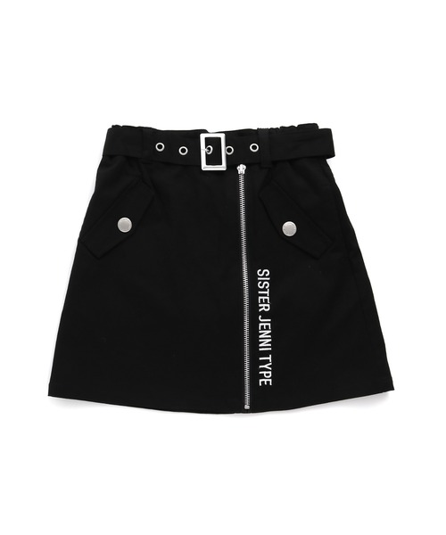 SISTER JENNI（SISTER JENNI）の「ベルト付き台形ＺＩＰスカパン（その他パンツ・キッズ・オフホワイト/ブラック/カーキ・130cm/140cm/150cm/160cm）」の14枚目の写真