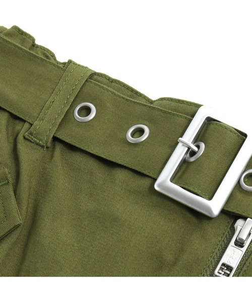 SISTER JENNI（SISTER JENNI）の「ベルト付き台形ＺＩＰスカパン（その他パンツ・キッズ・オフホワイト/ブラック/カーキ・130cm/140cm/150cm/160cm）」の22枚目の写真