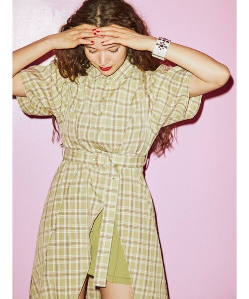 jouetie(ジュエティ)の「ハーフスリーブラップワンピース(ワンピース・レディース・オフホワイト/グレー/ブラック/グリーン・MEDIUM)」の12枚目の写真