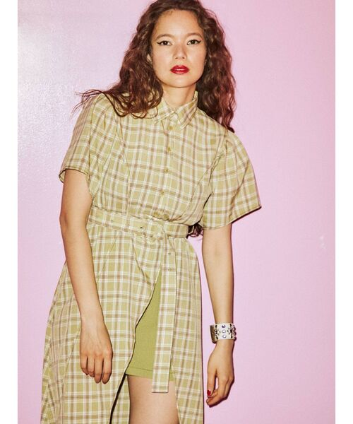 jouetie(ジュエティ)の「ハーフスリーブラップワンピース(ワンピース・レディース・オフホワイト/グレー/ブラック/グリーン・MEDIUM)」の13枚目の写真