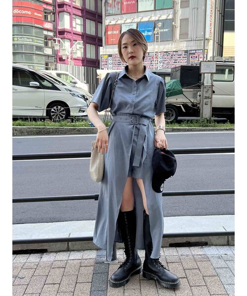 jouetie(ジュエティ)の「ハーフスリーブラップワンピース(ワンピース・レディース・オフホワイト/グレー/ブラック/グリーン・MEDIUM)」の19枚目の写真