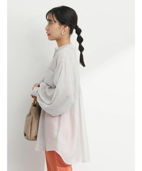 ELENCARE DUE(エレンカーレデュエ)の「・ELENCARE DUE シアーロングスリーブシャツ(シャツ/ブラウス・レディース・ブラック/ピンク/グレー/グリーン・FREE)」の16枚目の写真