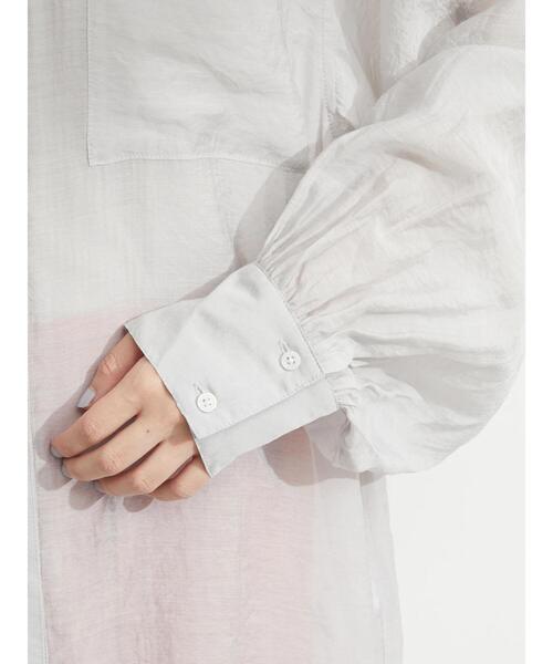 ELENCARE DUE(エレンカーレデュエ)の「・ELENCARE DUE シアーロングスリーブシャツ(シャツ/ブラウス・レディース・ブラック/ピンク/グレー/グリーン・FREE)」の19枚目の写真