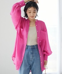 ELENCARE DUE | ・ELENCARE DUE シアーロングスリーブシャツ(シャツ/ブラウス)