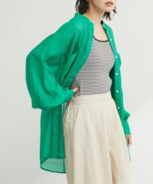 ELENCARE DUE | ・ELENCARE DUE シアーロングスリーブシャツ(シャツ/ブラウス)