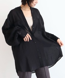 ・ELENCARE DUE シアーロングスリーブシャツ